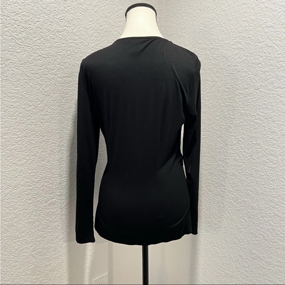 Cache Black Wrap Top - Picture 4 of 8